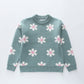 Flower Jacquard Knit Jumper