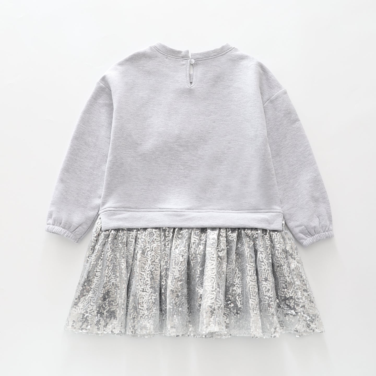 Sequins and Bows Sweatshirt Dress