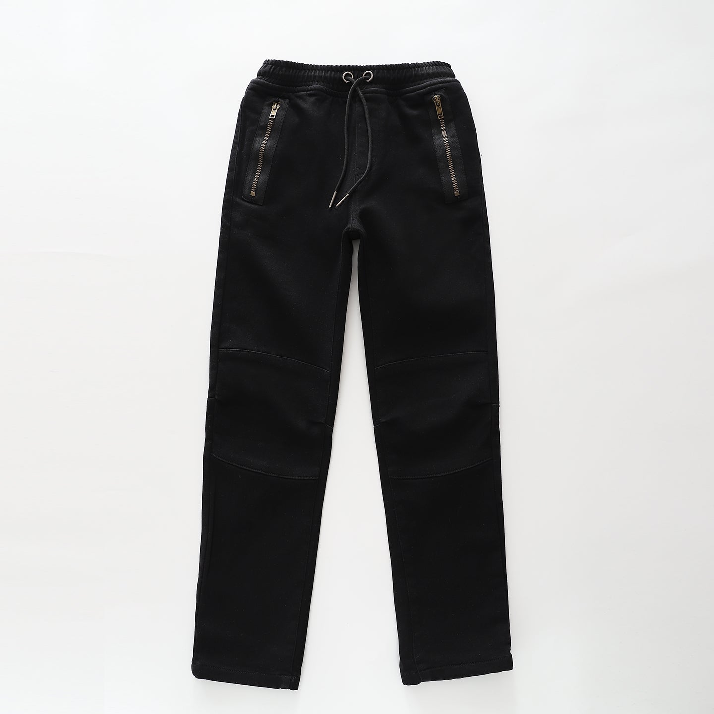 Black Denim Pull On Pants