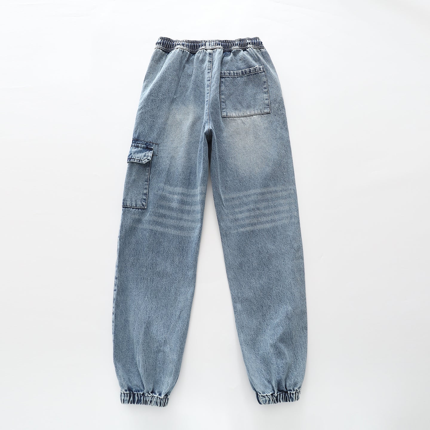Acid Wash Denim Jogger