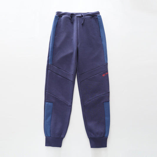 Navy Contrast Track Pants