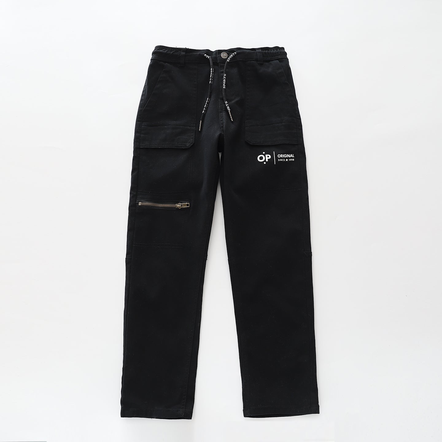 Black Utility Cargo Pants