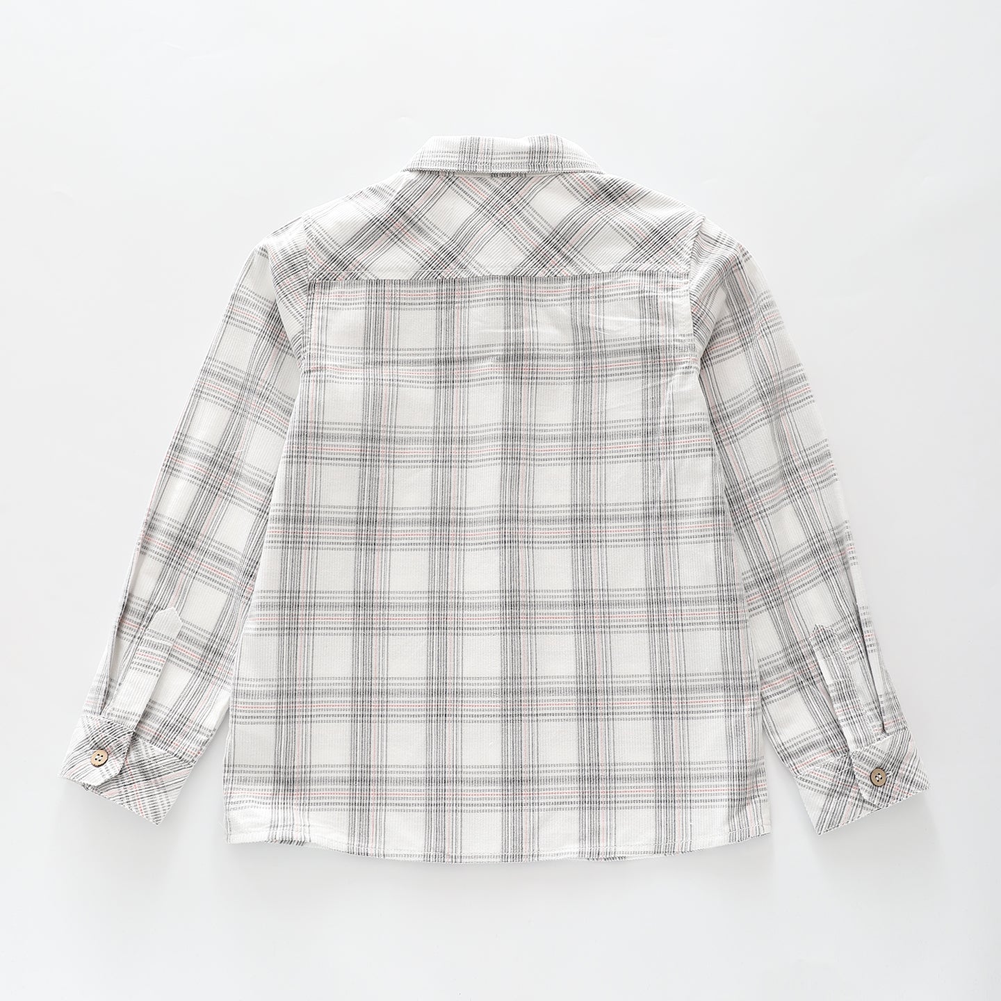 Grey Check Corduroy Shirt