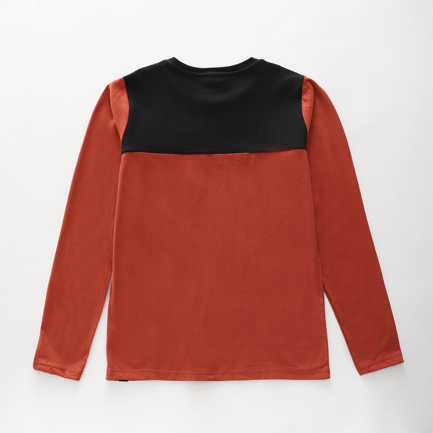 Texture Spliced LS Tee