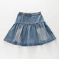 Gathered Denim Skirt