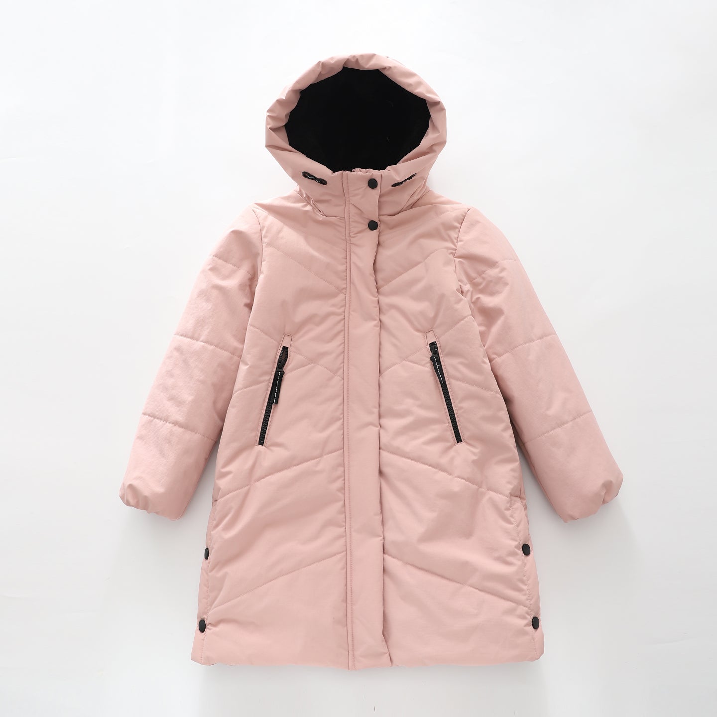 Longline Pink Puffer Jacket