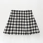 Tweed Check Mini Skirt