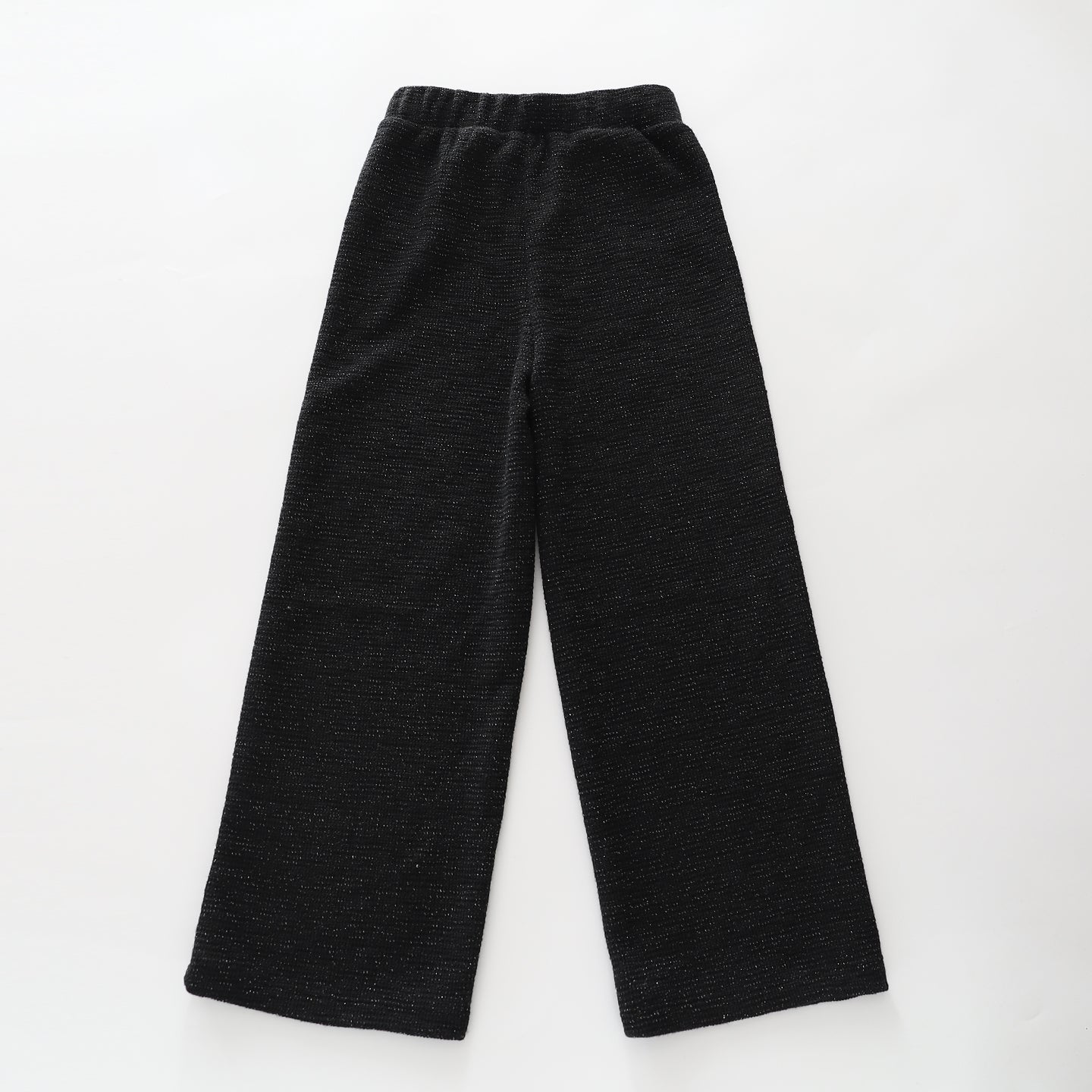 Black Wide Leg Sparkle Pant