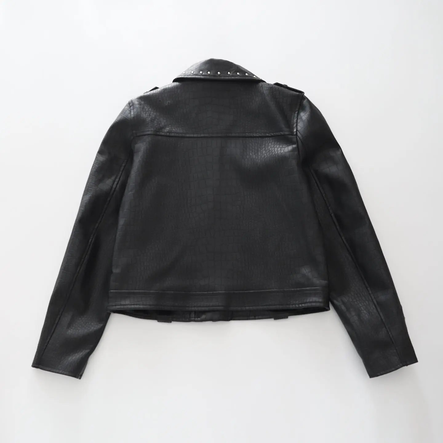 Leather Look Biker Jacket Ollies Place