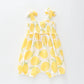 Lemon Cheesecloth Romper Ollies Place
