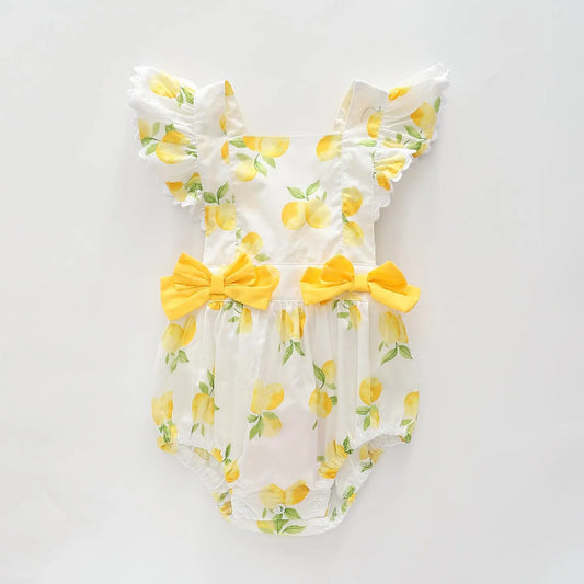 Lemon Print Sunsuit Ollies Place