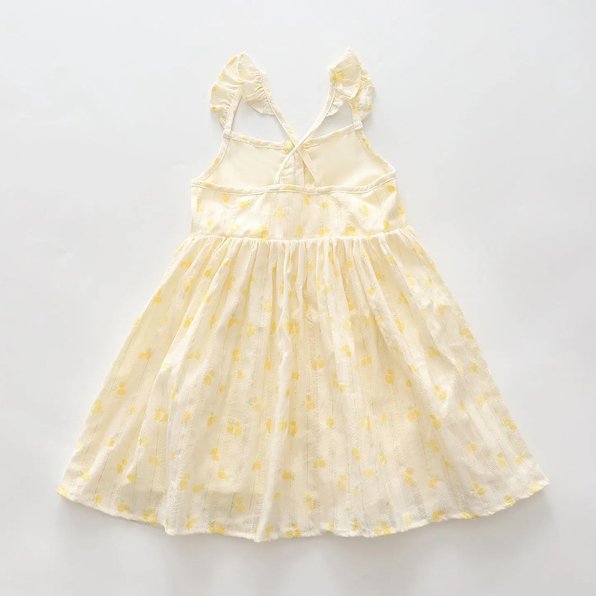Lemon Ruffle Dresss Ollies Place
