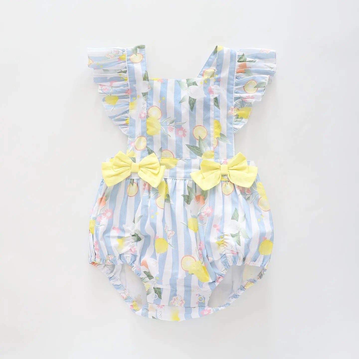 Lemonade Pastel Blue Striped Sunsuit Ollies Place