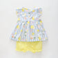 Lemonade Pastel Blue Striped Top With Matching Bloomers Ollies Place