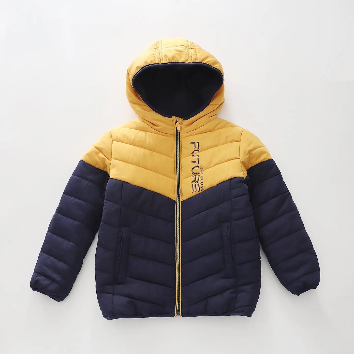 Level Up Hooded Puffer Jacket Ollies Place