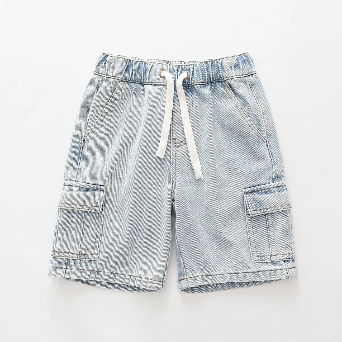 Light Blue Cargo Denim Shorts Ollies Place