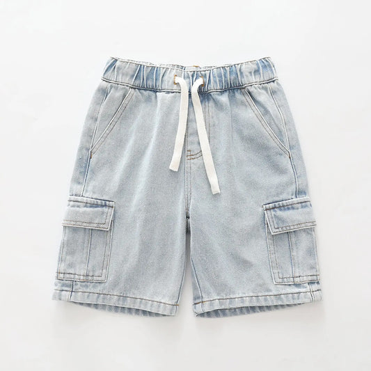 Light Blue Cargo Denim Shorts Ollies Place