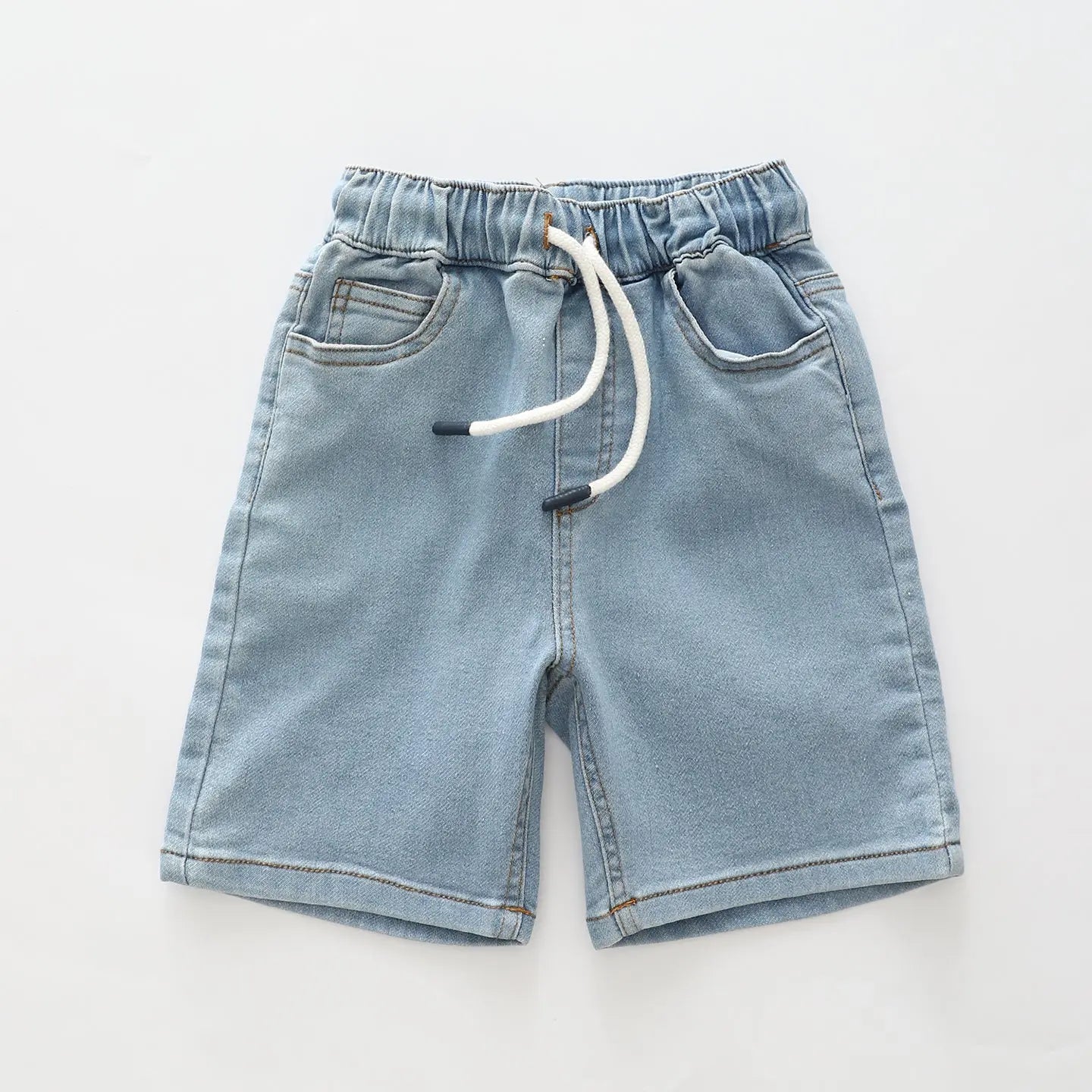 Light Blue Mid-length Denim Shorts Ollies Place