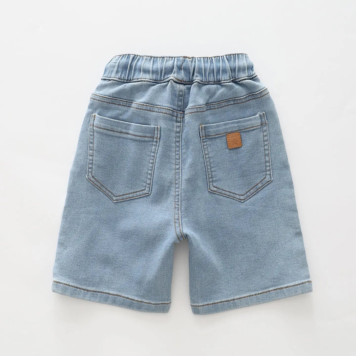 Light Blue Mid-length Denim Shorts Ollies Place