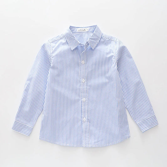 Light Blue Stripe Collared Shirt Ollies Place