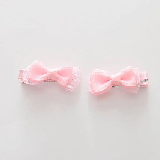 Light Pink Bow Hair Clips 2 Pack Ollies Place