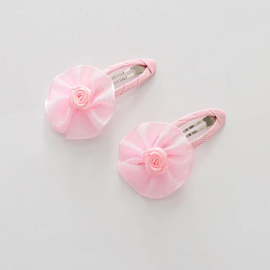Light Pink Flower Hair Clips 2 Pack Ollies Place