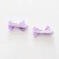 Lilac Polka Dot Bow Hair Clips 2 Pack Ollies Place