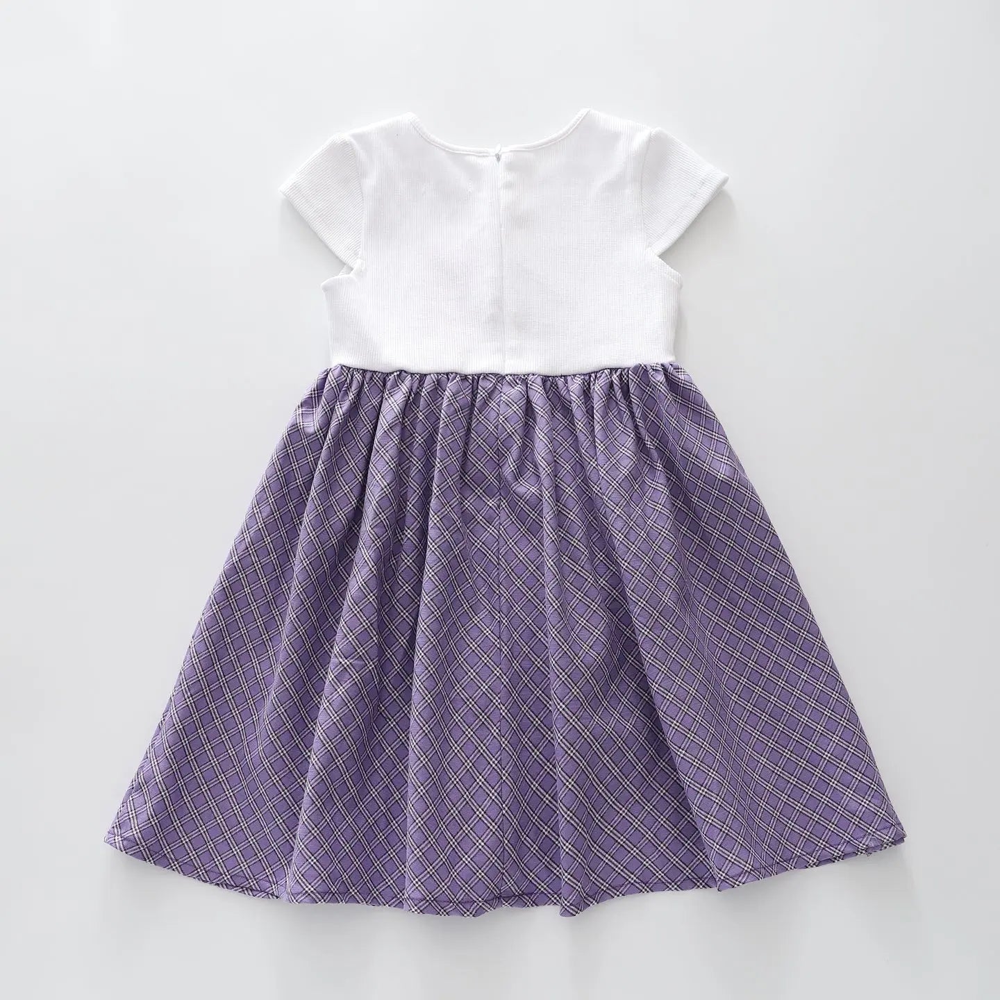 Lilac Tartan Style Dress Ollies Place