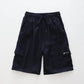 Linen Blend Navy Cargo Shorts Ollies Place