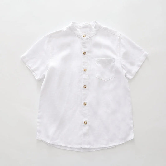 Linen Grandpa Shirt Ollies Place