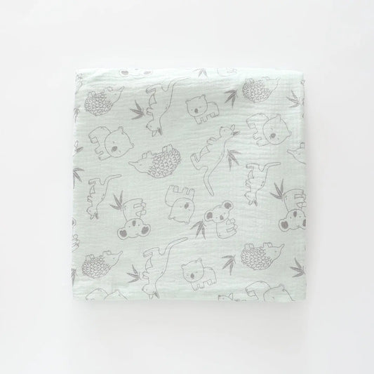 Little Aussies Green Wrap - XL 120cm x 120cm Ollies Place