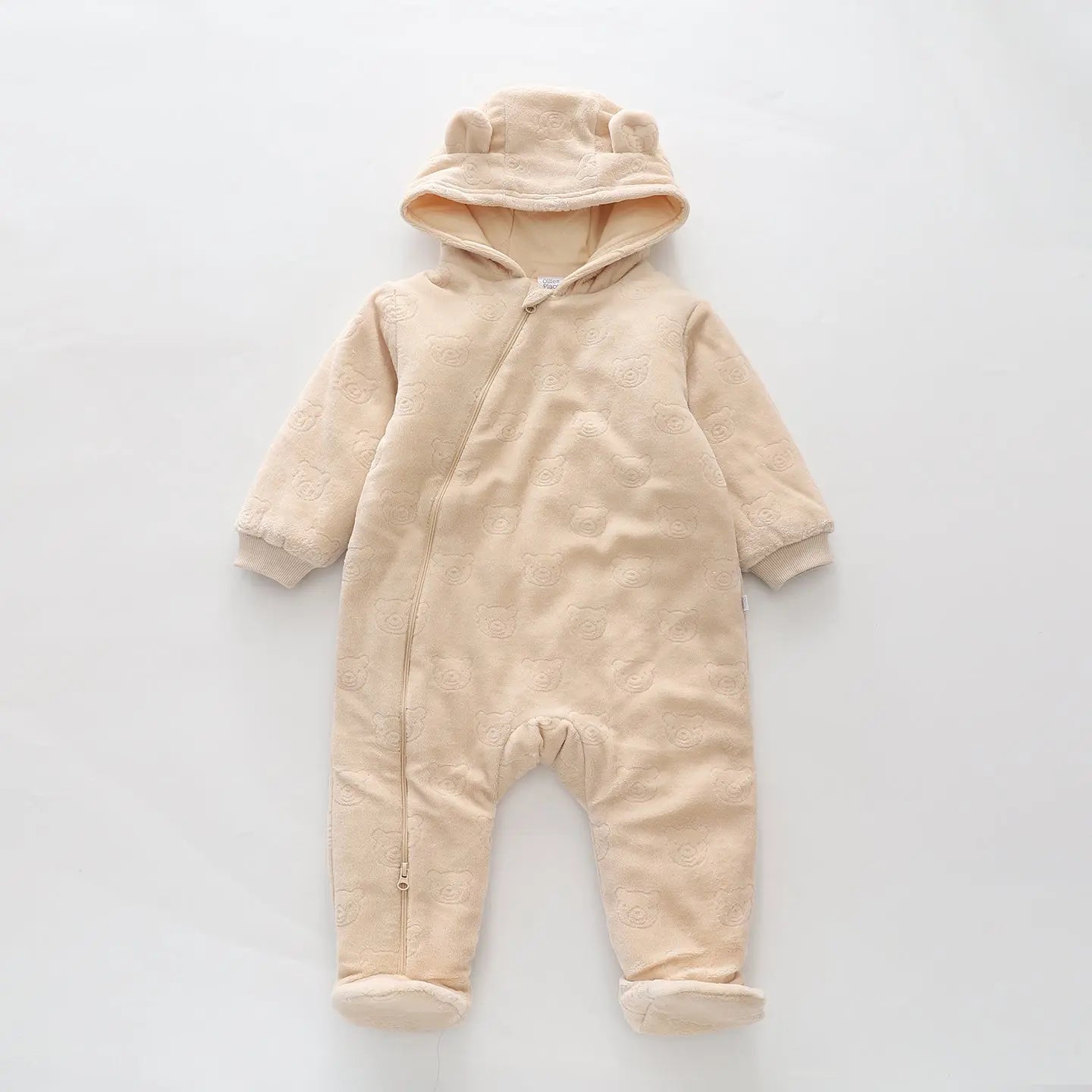 Little Bear Velour Pramsuit Ollies Place