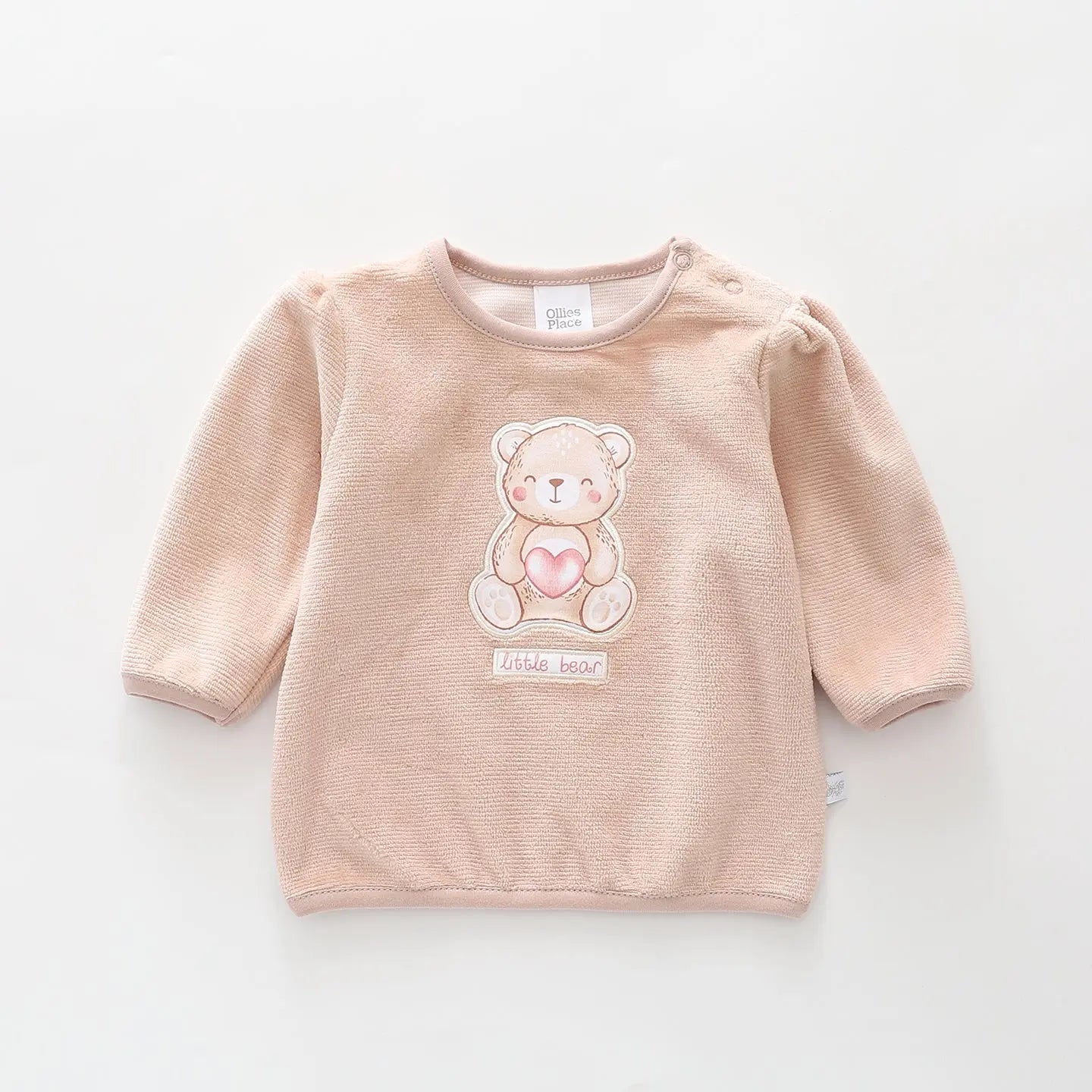 Little Bear Velour Sweat Top Ollies Place