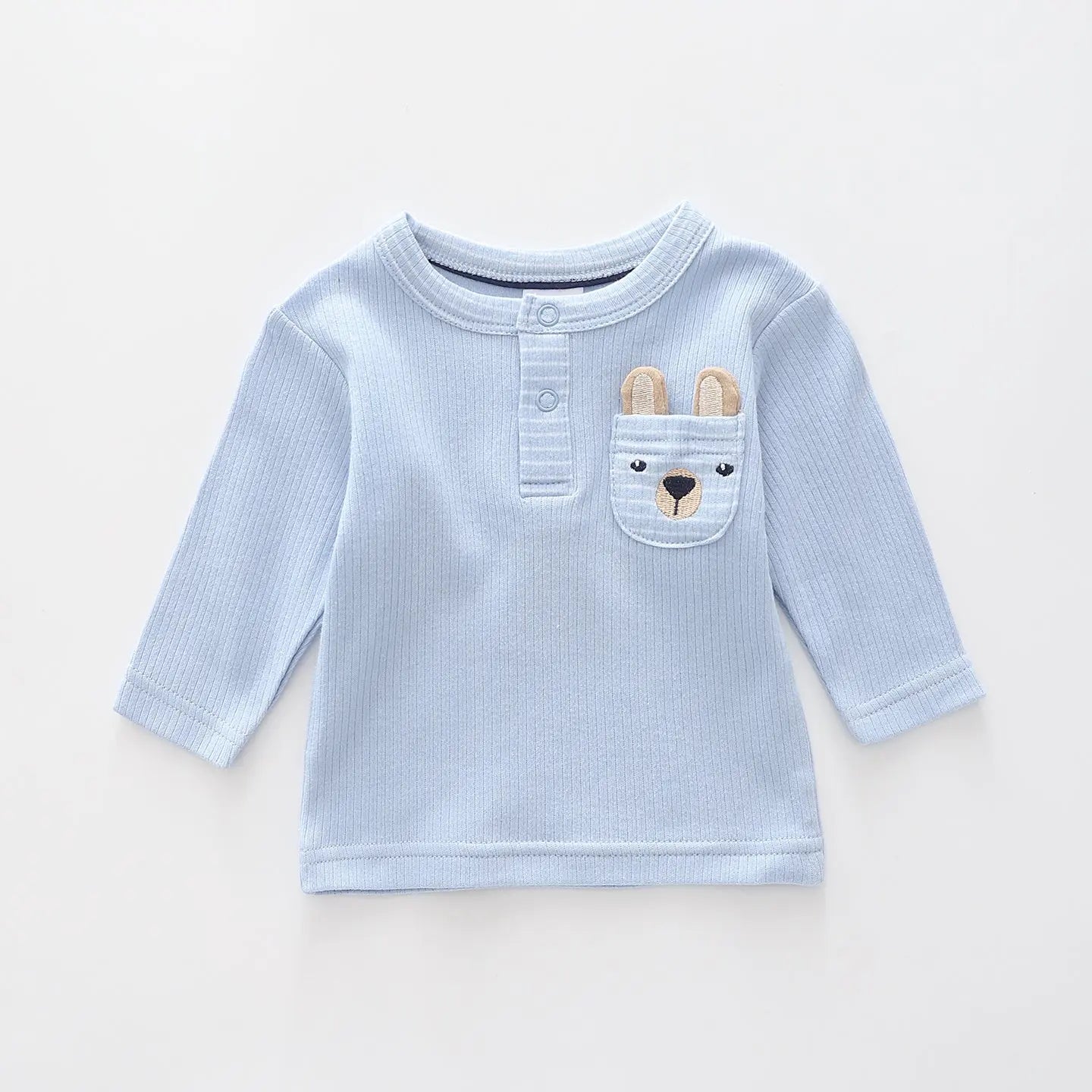 Little Bear, Baby Boys Henley Top Ollies Place