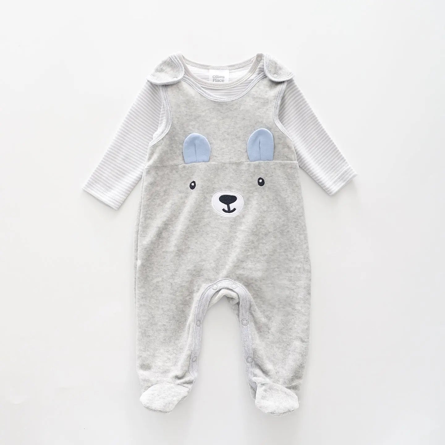 Baby Overrals Little Bear, Baby Boys Overalls Set - Ollies Place Kidswear