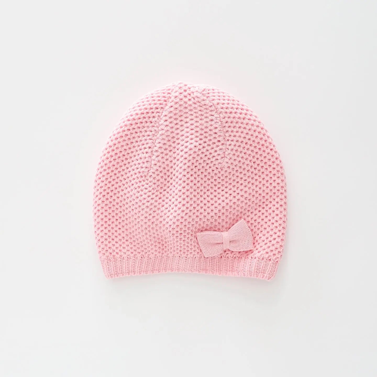 Little Bow Pink Knit Beanie Ollies Place