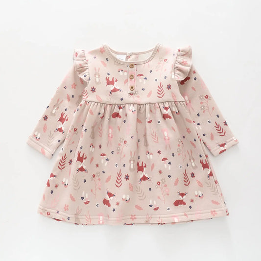 Little Deer Fleece Dress Ollies Place