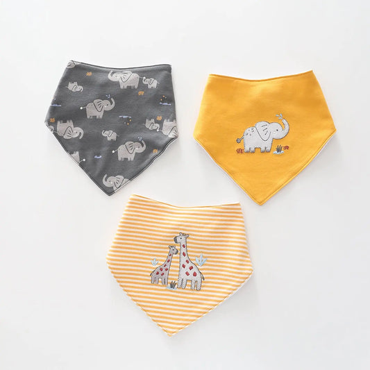 Little Elephant, Baby Boys Bib Set Ollies Place