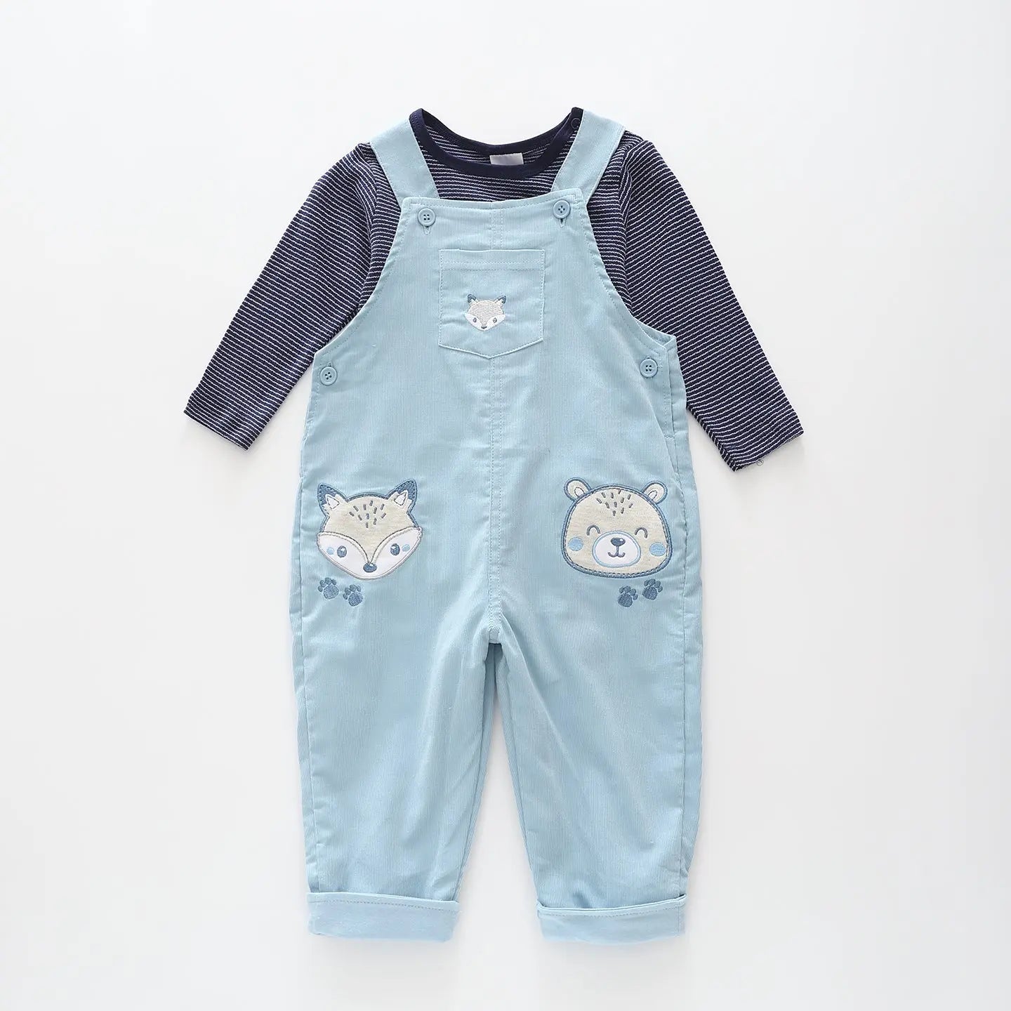 Little Fox Cord Overalls Set Ollies Place