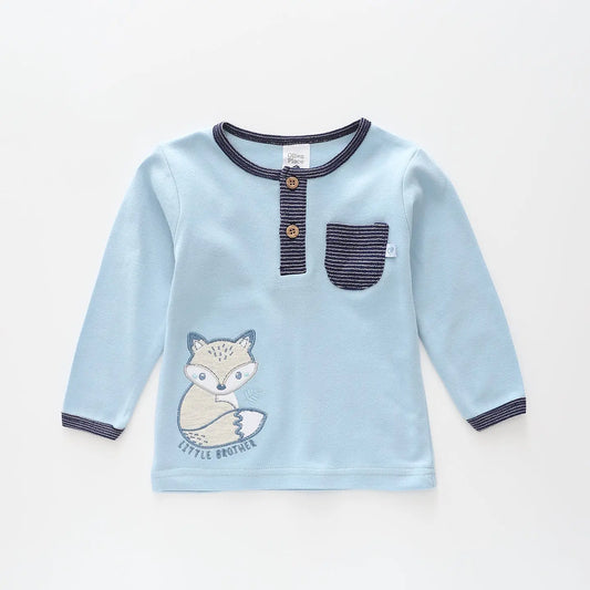 Little Fox Henley Top Ollies Place