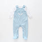 Little Fox Velour Overalls Set Ollies Place
