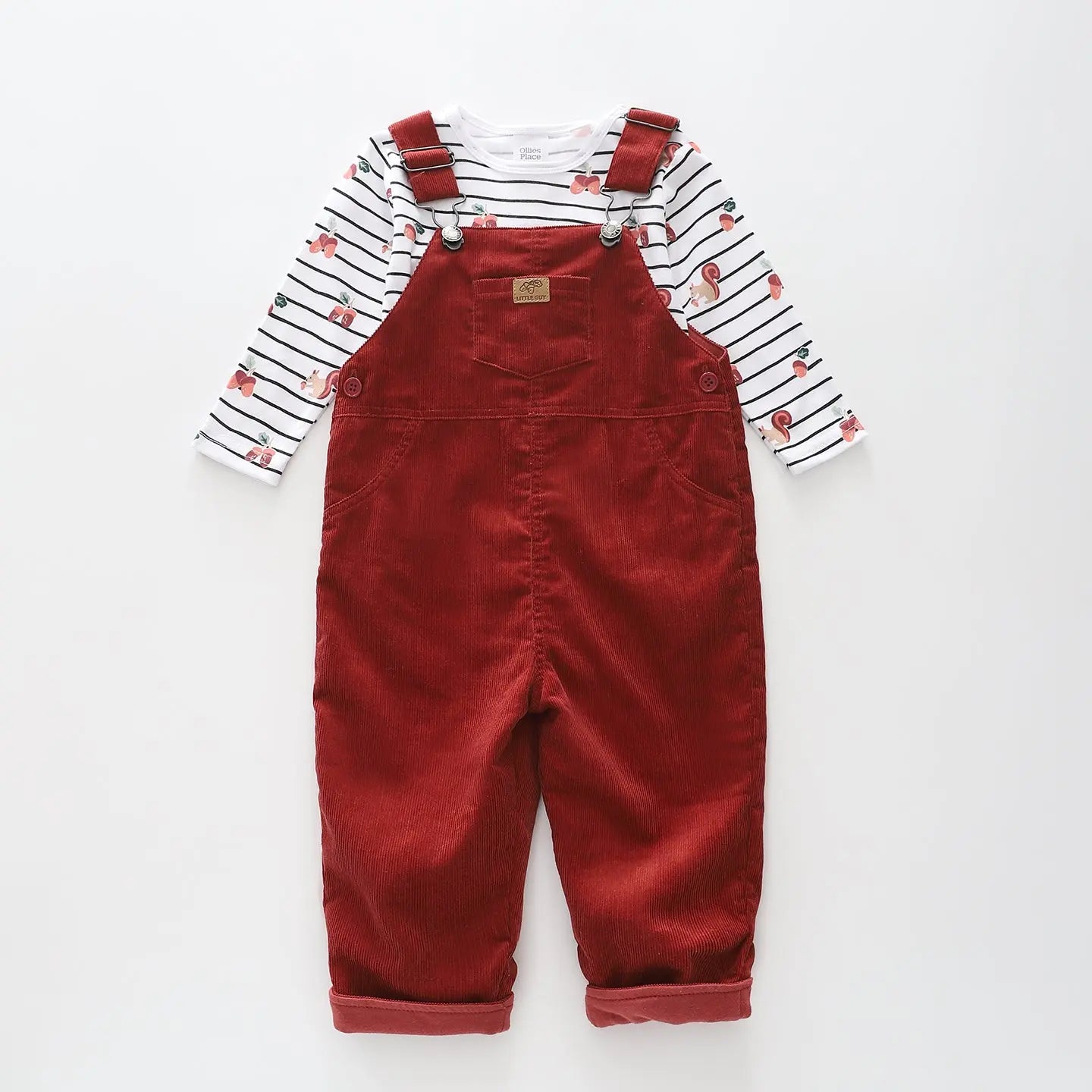 Little Guy Cord Overalls Set Ollies Place