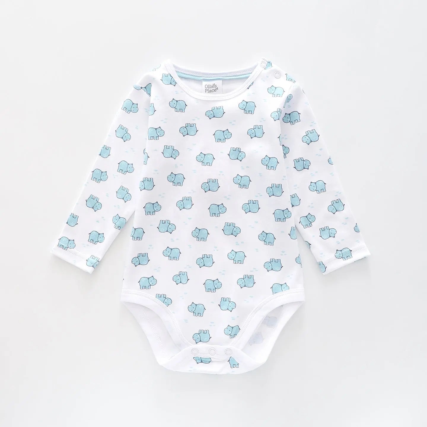 Little Hippo, Baby Boys Bodysuit Ollies Place