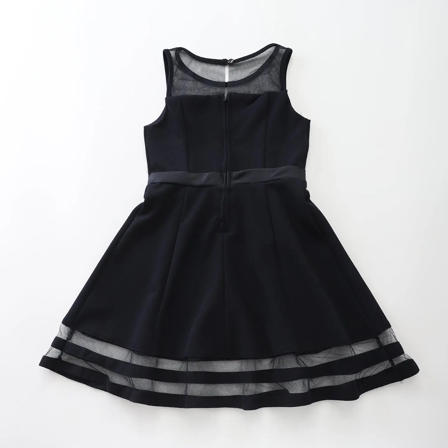 Little Miss Dark Navy Panelled Dress Ollies Place