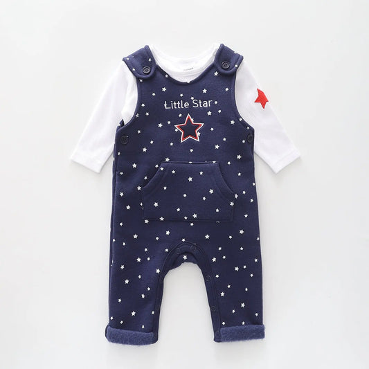 Little Star, Baby Boys Overalls Set Ollies Place