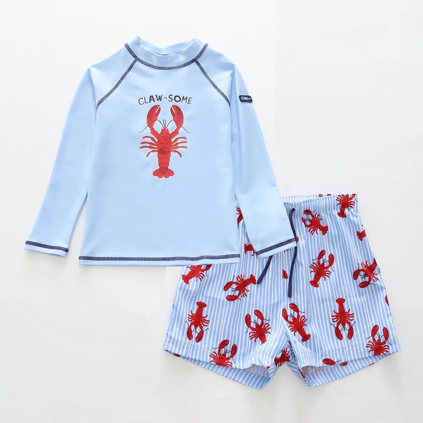 Lobster Rash Top & Boardshorts Set Ollies Place