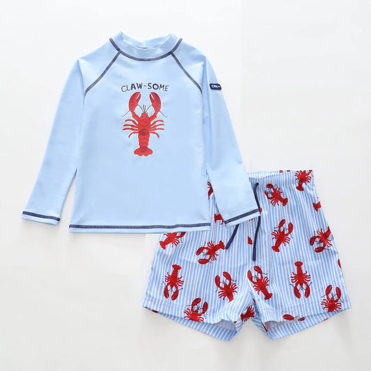 Lobster Rash Top & Boardshorts Set Ollies Place