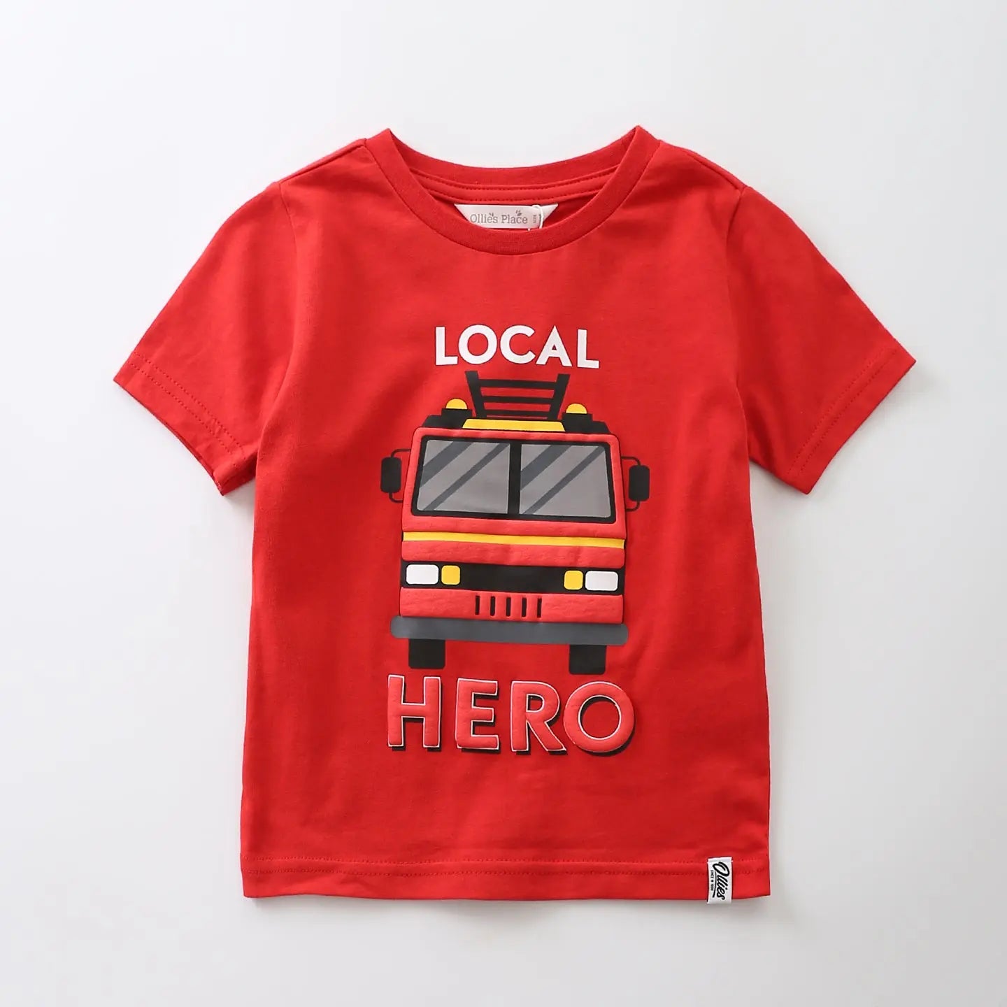 Local Hero Red Print Tee Ollies Place