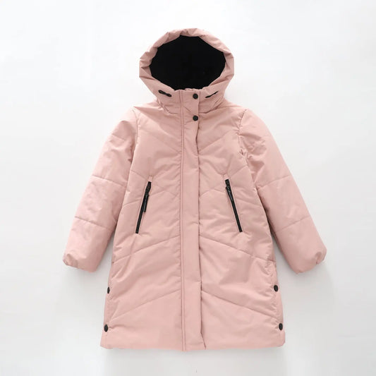Longline Pink Puffer Jacket Ollies Place