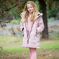 Longline Pink Puffer Jacket Ollies Place